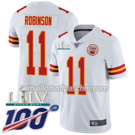 Maillot Kansas City Chiefs Demarcus Robinson 11 Nike Blanc 100th 2020 Super Bowl LIV - Homme
